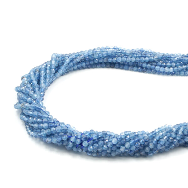 Acquamarina filo tondo sfaccettato 4mm - ACQ207
