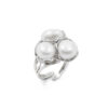 Anello Argento Tre Perle – Rodiato - AN833