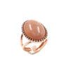 Anello Argento con Pietra di Luna – Rosè - AN840