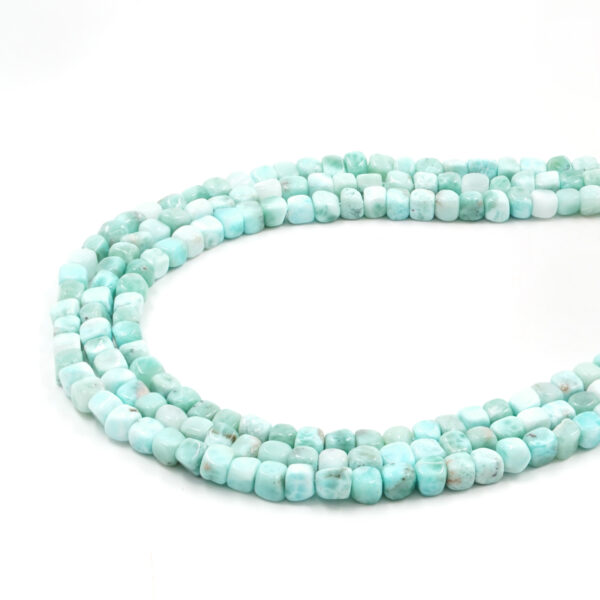 Larimar fili cubi irregolari 5-6mm - LAR19