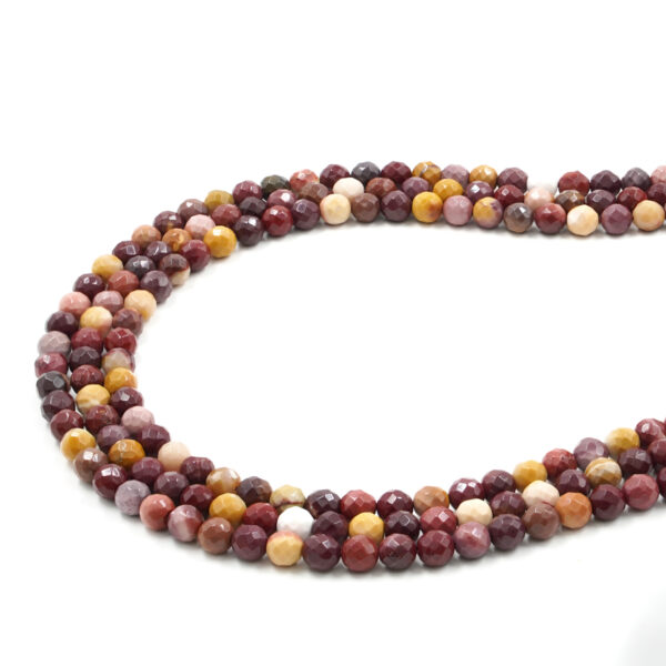 Mookaite filo tondo sfaccettato 6mm - MOK58