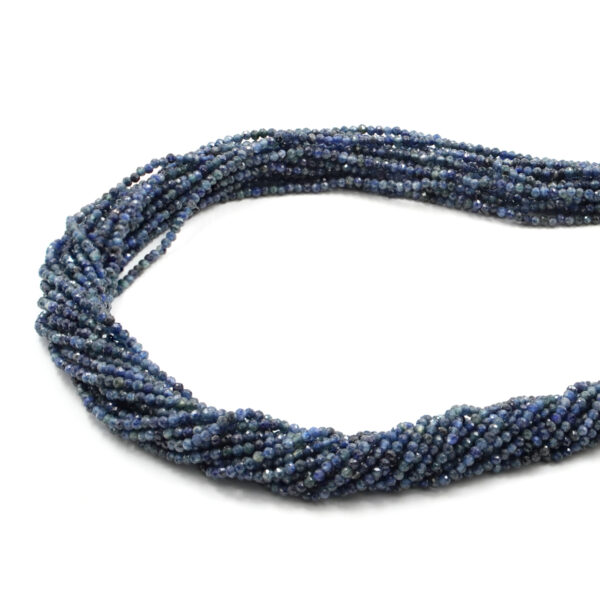 Zaffiri filo tondo sfaccettato 2mm - ZAF17