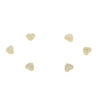 Orecchini Argento cuoricini con zirconi – Dorato - AOR1008