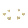 Orecchini Argento cuori con zirconi – Dorato - AOR1016