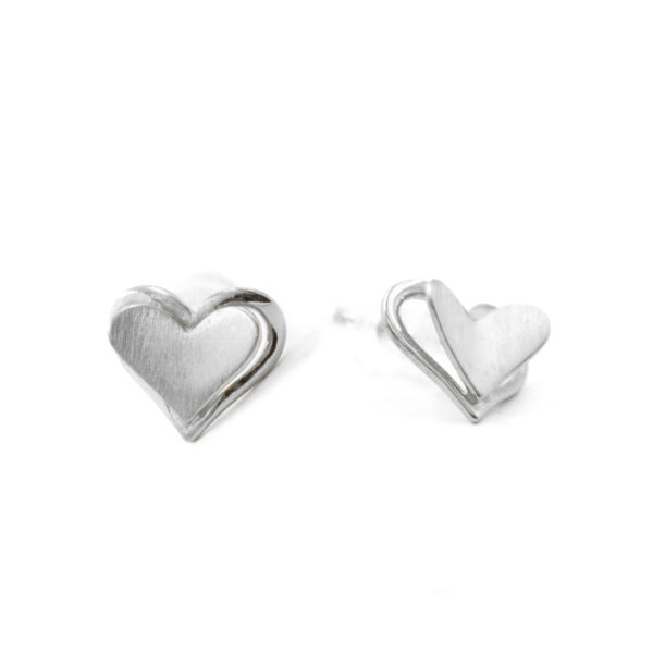 Orecchini Argento Cuore – Rodiato - AOR895