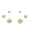Set Orecchini Argento bottone con zirconi – Dorato - AOR921