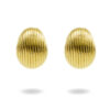 Orecchini Argento ovale rigato – Dorato - AOR927