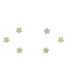 Set Orecchini Argento stelle con zirconi – Dorato - AOR957
