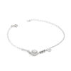 Bracciale Argento con zirconi e smile – Rodiato - BRA2048