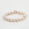 Bracciale in perle, chiusura argento rosè - BRA2403