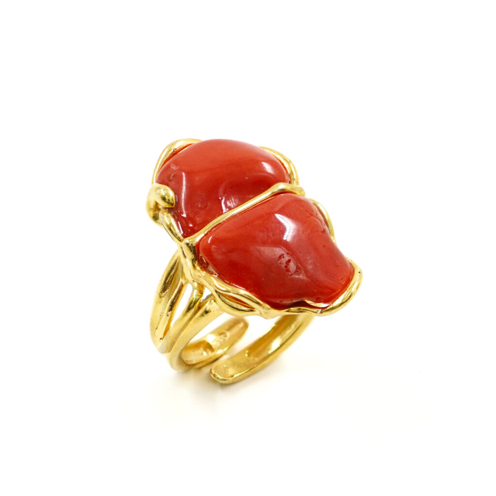 Anelli con Corallo.