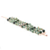 Bracciale apatite, agata, chiusura argento - BRA2431