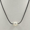Collana laccio con perla chiusura argento - COL2779