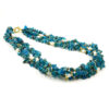 Collana apatite, perla, chiusura argento - COL2794