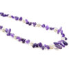Collana ametista, perla, chiusura argento - COL2795