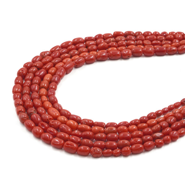 Corallo Mediterraneo fili olive 4-6mm - COR1473