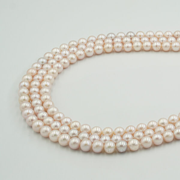 Perle Acqua Dolce fili tondi 6,5-7mm Naturale - FWP219