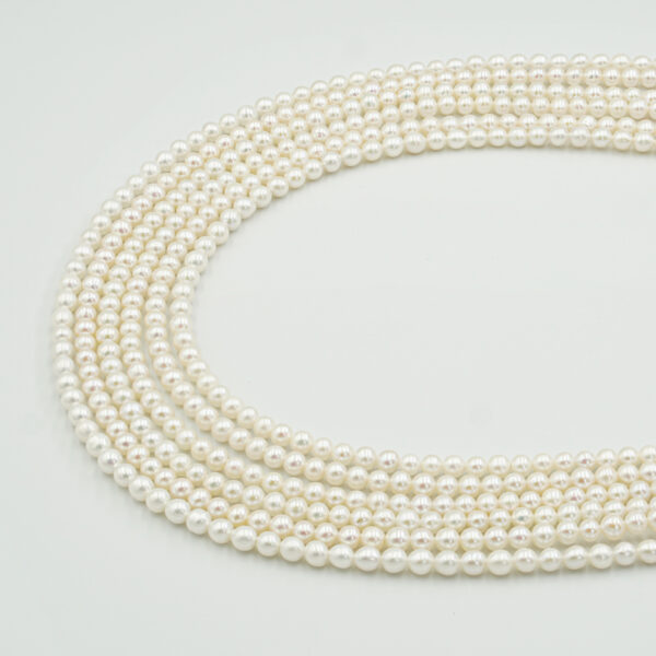 Perle Acqua Dolce fili tondi 3,5-4mm - FWP4161