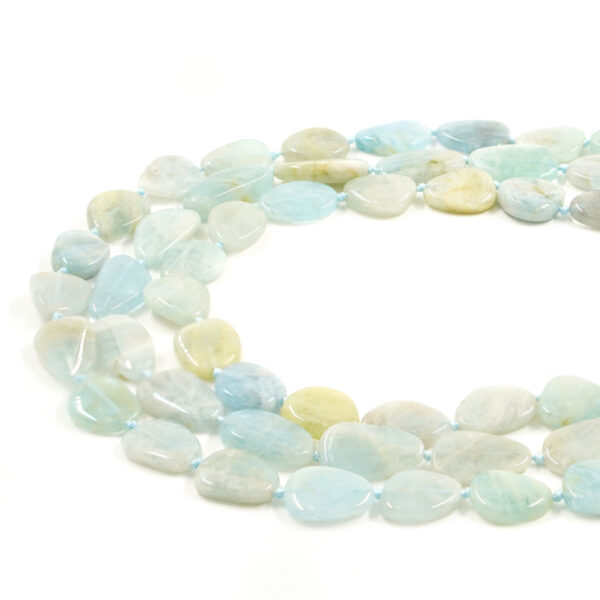 Acquamarina fili piatti misure e forme varie - ACQ213