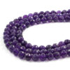 Ametista filo tondo sfaccettato 8mm - AME673