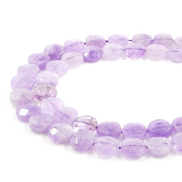 Ametista Lavanda fili monete sfaccettate 14mm - AME846