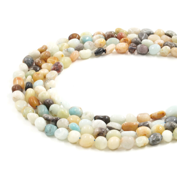 Amazzonite Multicolor fili sassi 7x9mm - AMZ161