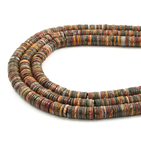 Mudline Jasper fili rondelle 8x1mm - MLJ04