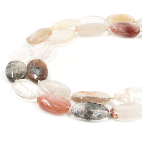 Quarzo Rutilato fili ovali misure varie - QRT68