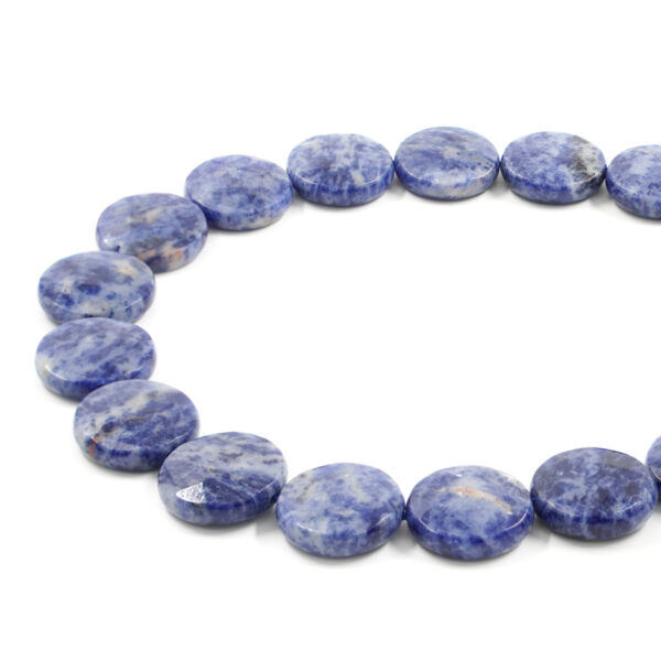 Sodalite fili monete sfaccettate 18mm