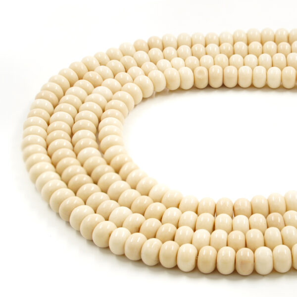 Diaspro fossile bianco fili rondelle 8x5mm - WFJ06