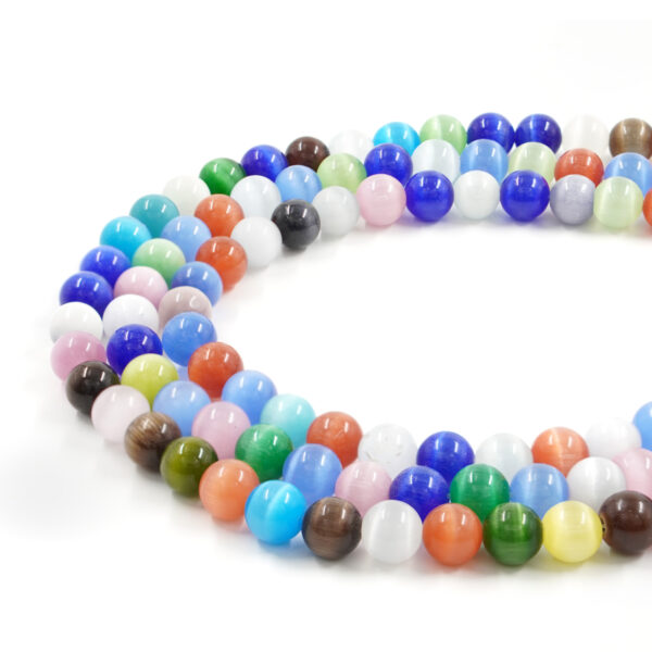 Occhio di Gatto Multicolor filo tondo 6mm a 10mm