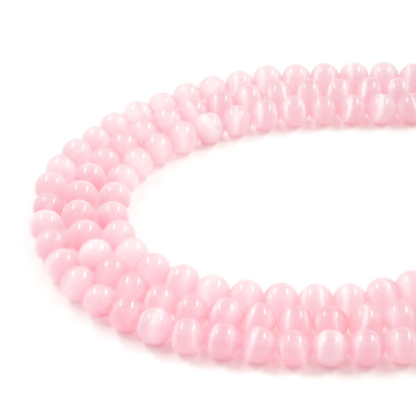 Occhio di Gatto Rosa filo tondo 4mm a 10mm