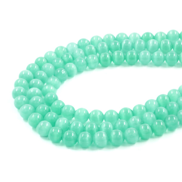 Occhio di Gatto Verde Scuro filo tondo 6mm a 10mm