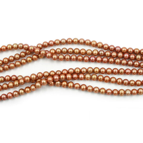 Perle Acqua Dolce filo tondo 7mm &ndash; Oro - FWP4221