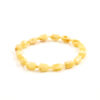 Bracciale Elastico ambra baltica gialla sassi 5-6mm - AMB364