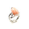 Anello Argento con corallo rosa – Rodiato - AN914