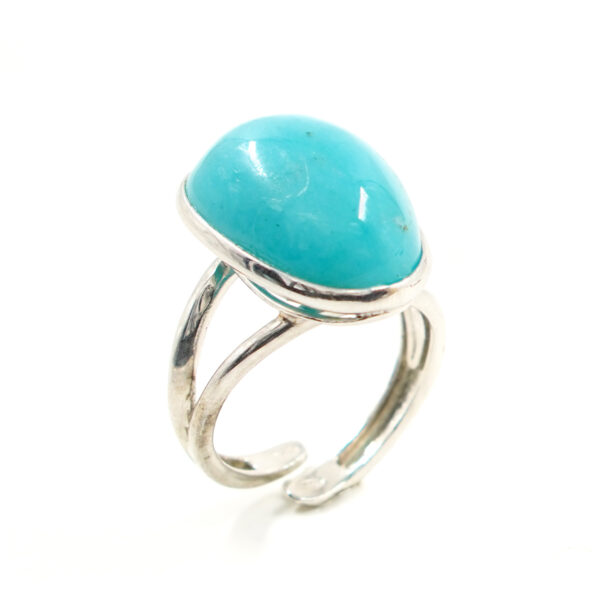 Anello Argento con Amazzonite - Rodiato - AN916
