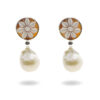 Orecchini Argento Cammeo, perla - Rodiato - AOR1036