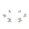 Set Orecchini Argento maglie con zirconi Rodiato - AOR1050