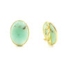 Orecchini Argento Crisoprasio - Dorato - AOR1057