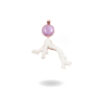 Pendente Argento ramo corallo, kunzite - Rosè - ARG892