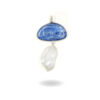 Pendente Argento cianite, perla - Rodiato - ARG908
