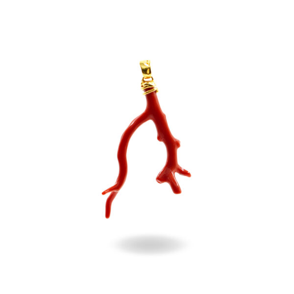 Pendente Argento ramo corallo II Qualità – Dorato - ARG916