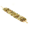 Bracciale granato verde, chiusura argento - BRA2361