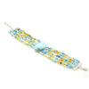 Bracciale larimar, opale giallo, chiusura argento - BRA2437