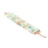 Bracciale acquamarina, perla, chiusura argento - BRA2478
