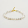 Bracciale perle, chiusura argento dorato - BRA2507