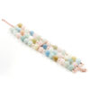 Bracciale berillo, perla, chiusura argento - BRA2509