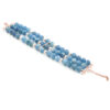 Bracciale acquamarina, perle, chiusura argento - BRA2510