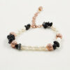 Bracciale perla, agata, lava, chiusura argento - BRA2521